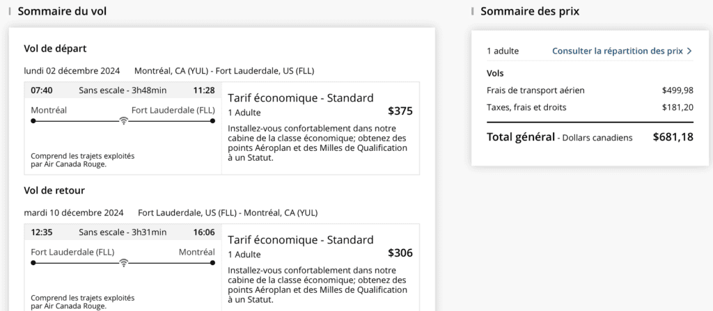 YUL FLL cash